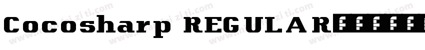 Cocosharp REGULAR字体转换